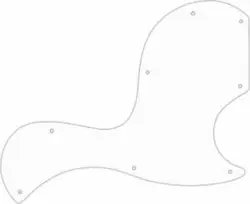 WD CUSTOM PICKGUARD FOR GIBSON SG JUNIOR #04R WHITE/RED/WHITE