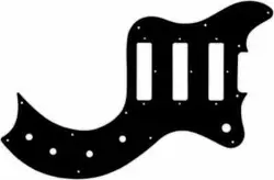 WD CUSTOM PICKGUARD FOR GIBSON S-1 #03R BLACK/RED/BLACK