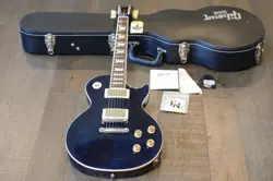 2012 GIBSON LES PAUL TRADITIONAL ELECTRIC GUITAR FIGURED CHICAGO BLUE   OHSC