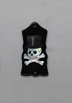TRUSS ROD COVER WITH SKULL & HAT INLAY WILL FIT GIBSON