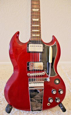 1965 GIBSON SG STANDARD, CHERRY RED, ALL ORIGINAL, PRISTINE, FREE SHIPPING!