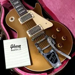 GIBSON CUSTOM SHOP MURPHY LAB 1957 LES PAUL STANDARD W BIGSBY HEAVY AGED GOLD TO
