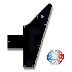 5 PLY BLACK/WHITE PICKGUARD FOR GIBSON CUSTOM SHOP '58 EXPLORER RI