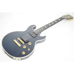 ELECTRIC GUITAR GIBSON LONGHORN DOUBLE CUT FLAME TOP BLUE