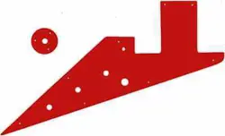 WD CUSTOM PICKGUARD FOR GIBSON 1958-1959 AND 1962-1963 FLYING V KORINA #07S R...