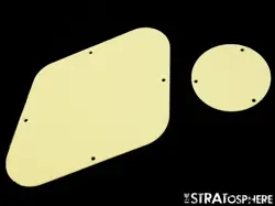 * NEW VINTAGE CREAM REAR CONTROL PLATES FOR GIBSON USA LES PAUL STANDARD 1 PLY