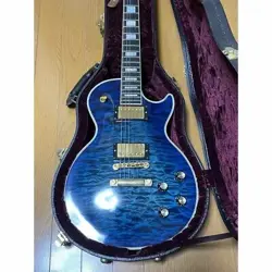 ELECTRIC GUITAR GIBSON LES PAUL CUSTOM INDIGO BLUE QUILTED TOP S/N 016218