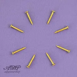 8 SCREW GOLD 2.5 X 15MM FOR FRAMES MICROS STYLE GIBSON & PASS STRINGS