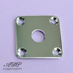 JACK PLATE CHROME SQUARE FOR GIBSON & EPIPHONE LESPAUL, SG
