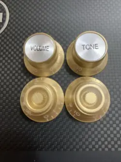 GIBSON STYLE PACK OF 4 PCS KNOB 2 VOLUME 2 TONE CONTROL GREENIE STYLE