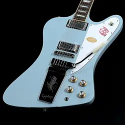 EPIPHONE / INSPIRED BY GIBSON CUSTOM 1963 FIREBIRD V FROST BLUE S/N: 24061527077