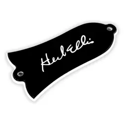 PARTS FOR US GIBSON LES PAUL 'ES165 HERB ELL' TRUSS ROD COVER PLATE , 2PLY BLACK