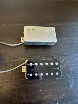 GIBSON 490R 498T NICKEL AGED NECK UNCOVERED BRIDGE PICKUP SET