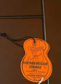 GIBSON CUSTOM GUITAR STRING TAG LES PAUL SG EXPLORER FLYING V
