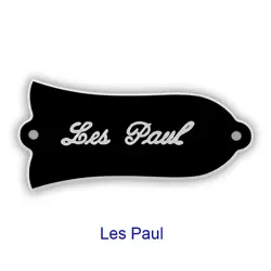 PARTS FOR US GIBSON LES PAUL 'LES PAUL' TRUSS ROD COVER PLATE , 2PLY BLACK