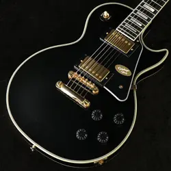 NEW EPIPHONE / INSPIRED BY GIBSON CUSTOM LES PAUL CUSTOM EBONY S/N 24071520758