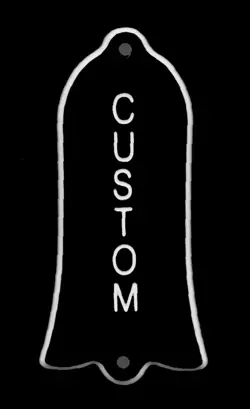 VINTAGE FLARED-BELL BEVELED TRUSS ROD COVER FOR GIBSON LES PAUL CUSTOM W/ SCREWS