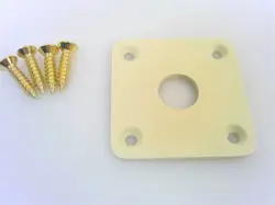 TRUE CUSTOM SHOP® VINTAGE CREAM JACK PLATE WITH GOLD SCREWS FOR GIBSON LES PAUL