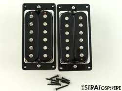 USA GIBSON 70S EXPLORER 70S TRIBUTE HUMBUCKER PICKUP SET, BLACK LEAD RHYTHM