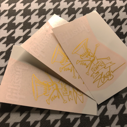 3PCS GIBSON SLASH DECAL WATERSLIDE TRANSFER GUITAR HEAD HEADSTOCK LOGO STICKER