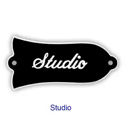 PARTS FOR US GIBSON LES PAUL 'STUDIO' TRUSS ROD COVER PLATE , 2PLY BLACK
