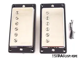 USA GIBSON ES-335 SATIN T-TYPE HUMBUCKER PICKUP SET, AMERICAN NICKEL/BLACK.