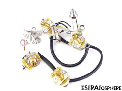 USA GIBSON ES-335 SATIN POTS WIRING & 3 WAY TOGGLE ASSEMBLY HAND-WIRED