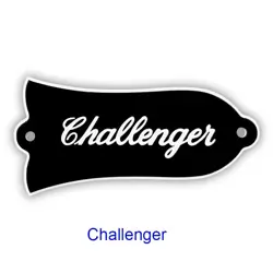 PARTS FOR US GIBSON LES PAUL 'CHALLENGER' TRUSS ROD COVER PLATE , 2PLY BLACK
