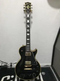 ELECTRIC GUITAR GIBSON LES PAUL CUSTOM LPB-7 BLACK COLOR SHIPPED FROM JAPAN
