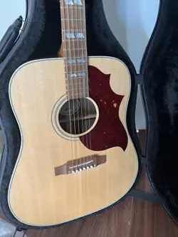 ACOUSTIC GUITAR GIBSON HUMMINGBIRD STUDIO WALNUT NATURAL WITH HARD CASE