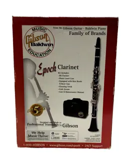 GIBSON BALDWIN EPOCH CLARINET EDUCATION ORIGINAL BOX WITH CASE