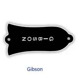 PARTS FOR US GIBSON LES PAUL 'GIBSON' TRUSS ROD COVER PLATE, 2PLY BLACK