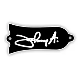 PARTS FOR US GIBSON LES PAUL 'SIGN' TRUSS ROD COVER PLATE , 2PLY BLACK
