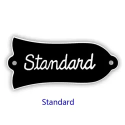 PARTS FOR US GIBSON LES PAUL 'STANDARD' TRUSS ROD COVER PLATE , 2PLY BLACK