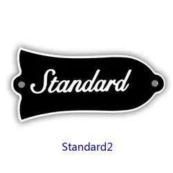 PARTS FOR US GIBSON LES PAUL 'STANDARD2' TRUSS ROD COVER PLATE , 2PLY BLACK