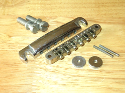NICKEL CHROME ABR-1 TUNE O MATIC BRIDGE & STOP BAR