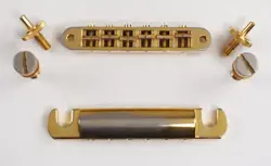 VINTAGE GOLD GIBSON SCHALLER TUNE-O-MATIC BRIDGE 7 TAILPIECE 1970'S 1980'S