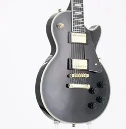 EPIPHONE INSPIRED BY GIBSON COLLECTION LES PAUL CUSTOM EBONY SN/21101530806 USED