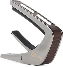 THALIA GIBSON OFFICIALLY LICENSED CAPO - BLACK CHROME WITH SPLIT PARALLELOGRAM