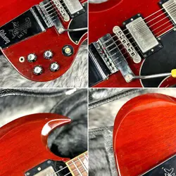 GIBSON LIMITED SG '61 REISSUE MAESTRO VIBROLA HERITAGE CHERRY 2006