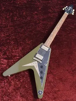 EPIPHONE BY GIBSON FLYING V OLIVE DRAB GREEN ELECTRIC GUITAR W/GIG BAG BRAND NEW