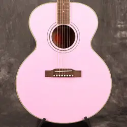 EPIPHONE / INSPIRED BY GIBSON CUSTOM J-180 LS PINK ACTUAL IMAGE S/N 23121500875
