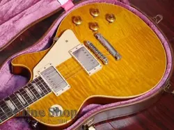 GIBSON CUSTOM SHOP USED 2016 TRUE HISTORIC 1959 LES PAUL GREEN LEMON MURPHY AGED