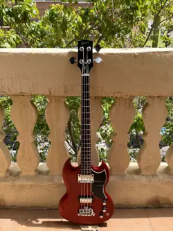 GIBSON SG BASS FADED CHERRY EB ELECTRIC BASS GUITAR MADE IN USA WITH GIBSON CASE