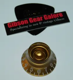 GIBSON LES PAUL BELL KNOB SINGLE GOLD VOLUME GUITAR PARTS R9 SG CUSTOM V R7 TONE
