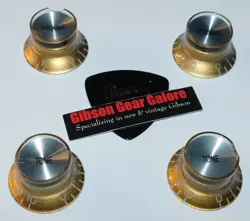 GIBSON LES PAUL KNOBS SET GOLD TOP HAT GUITAR PARTS R9 SG CUSTOM SLASH ES R8 CP
