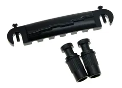*NEW WRAP AROUND BRIDGE TAILPIECE FOR GIBSON LES PAUL JR GUITAR PARTS BLACK