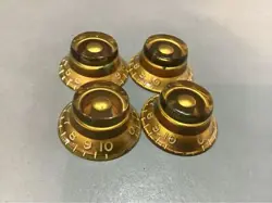 MADE IN 1958 2 GIBSON VINTAGE KNOB 1956-1960 BELL KNOB SET TOP HAT BURST 59 LES