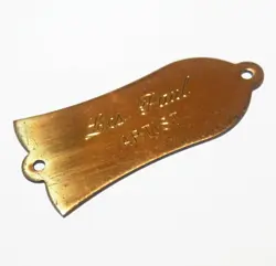 VINTAGE 1980 GIBSON LES PAUL ARTIST TRUSS ROD COVER BRASS 1979 1980'S