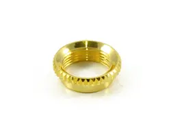 GOLD VINTAGE STYLE DEEP THREAD TOGGLE SWITCH NUT FOR SWITCHCRAFT - SG, LES PAUL